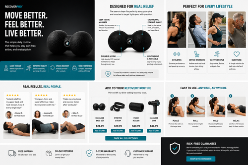 RecoverX Peanut Massage Roller