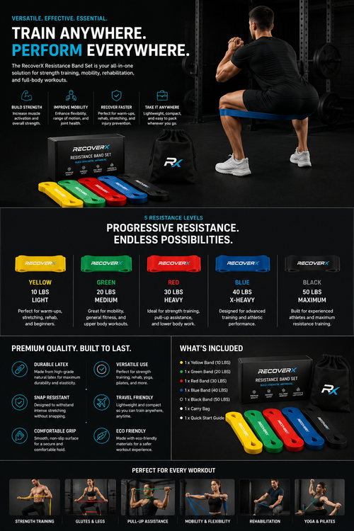 RecoverX Resistance Bands